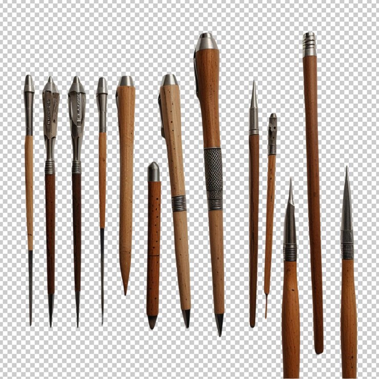 PSD leonardo lightning xl a group of wooden objects with metal tip