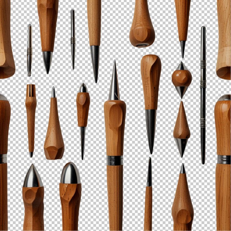 PSD leonardo lightning xl a group of wooden objects with metal tip