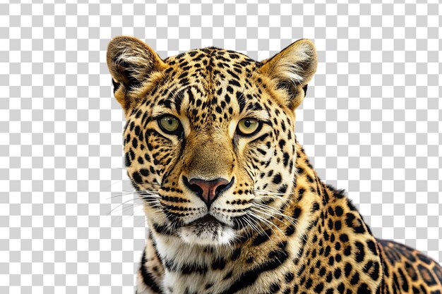 PSD un leopardo su uno sfondo trasparente