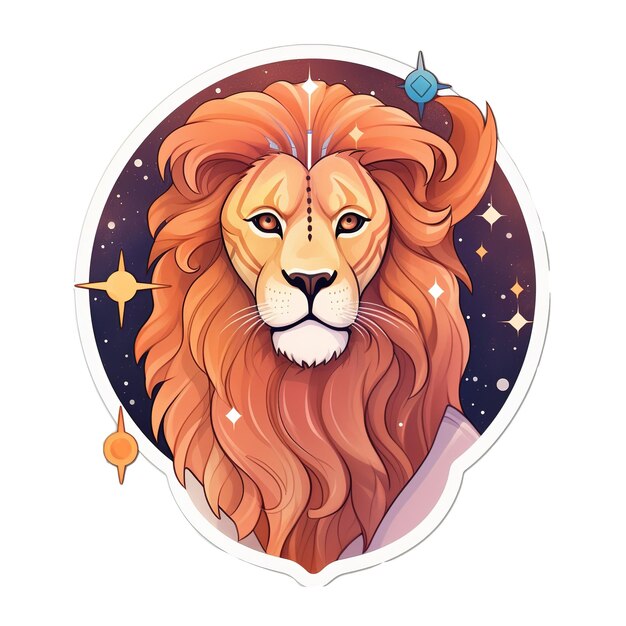 PSD leozodiac signs sticker pack