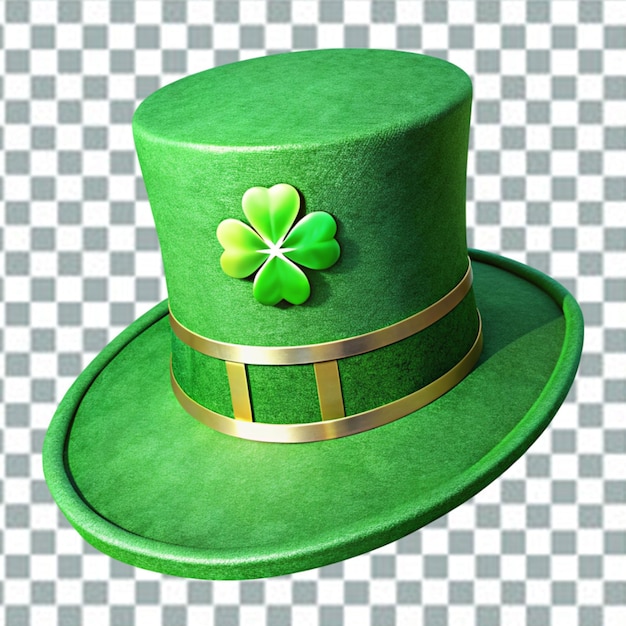 PSD leprechaun tophat with clover