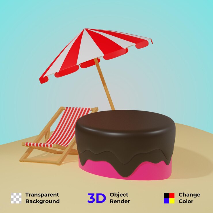 PSD letnia makieta podium 3d do prezentacji prezentacja produktu