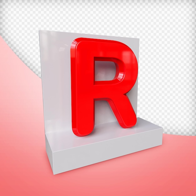 PSD lettera 3d render premium psd