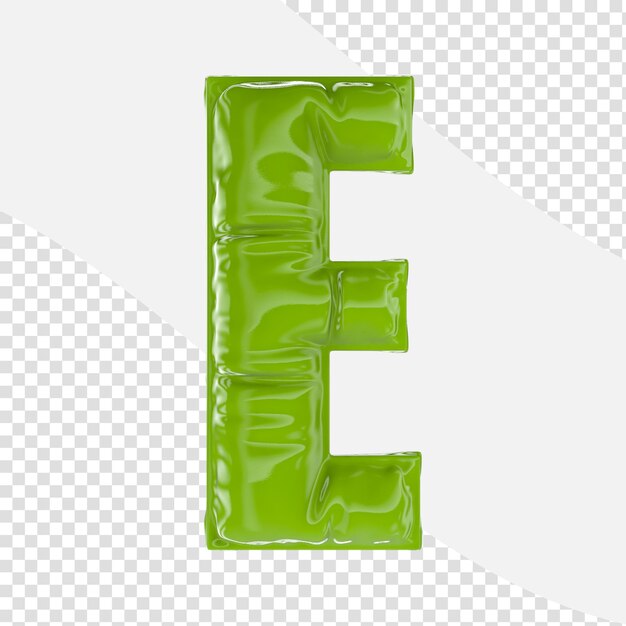 Letter 3d render transparent background