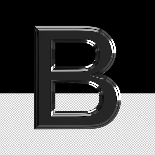 PSD letter b text effect