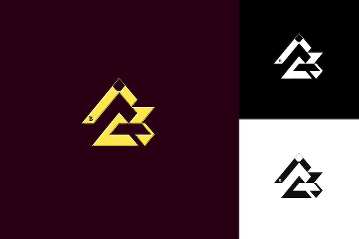 PSD letter b with minimalist logo design style with b shaped int illustration logo vector designs