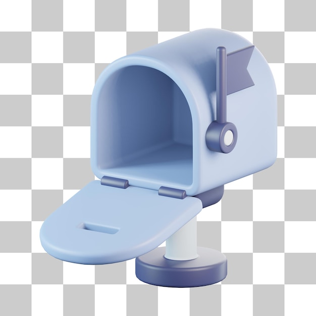 Letter box 3d icon