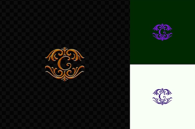 PSD c logo con royal grandeur script logo letter style design l design creativo vettore di marca psd cnc