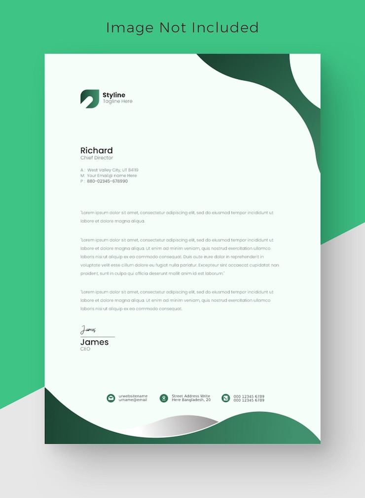 PSD a letter cover for a company called benard business corporate letterhead professional design