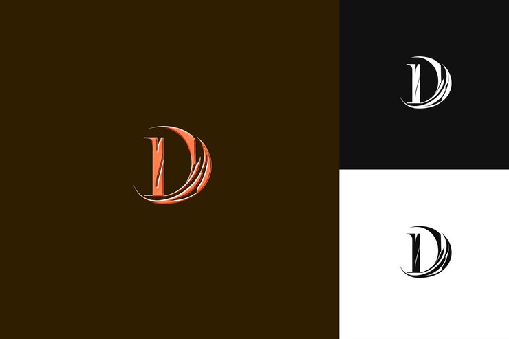 PSD letter d logo with opulent vibe wordmark logo style design l illustration logo vector designs
