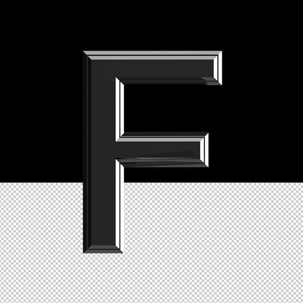 PSD letter f text effect