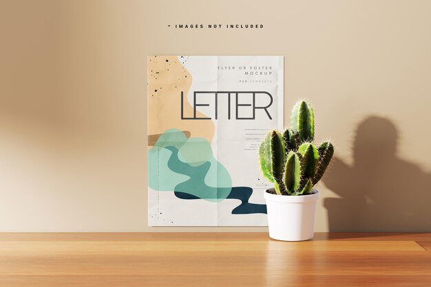 Letter-formaat flyer of postermodel
