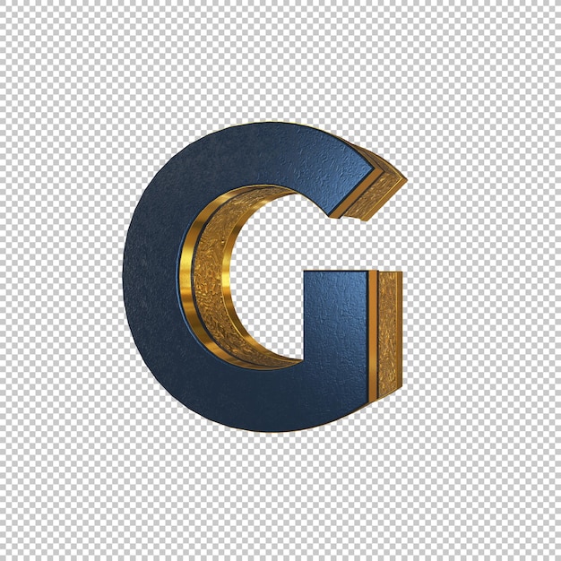 Lettera g 3d render