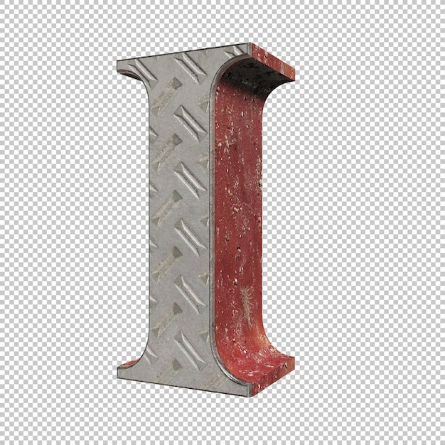 PSD letter i 3d render