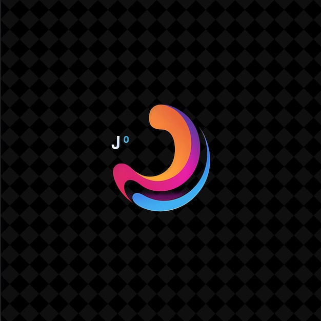 letter j with abstract logo design style with j shaped into illustration logo vector designs