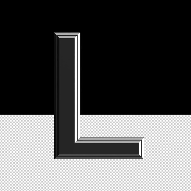 Letter L text effect