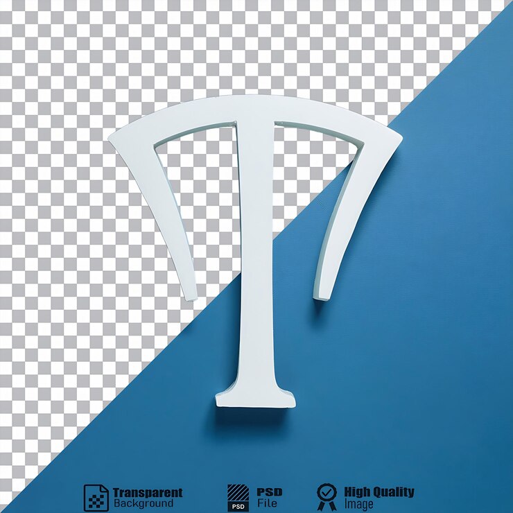 PSD 字母符號標誌被隔離