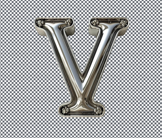 letter v logo in modern style isolated on transparent background