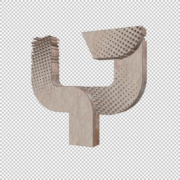 letter y 3d render