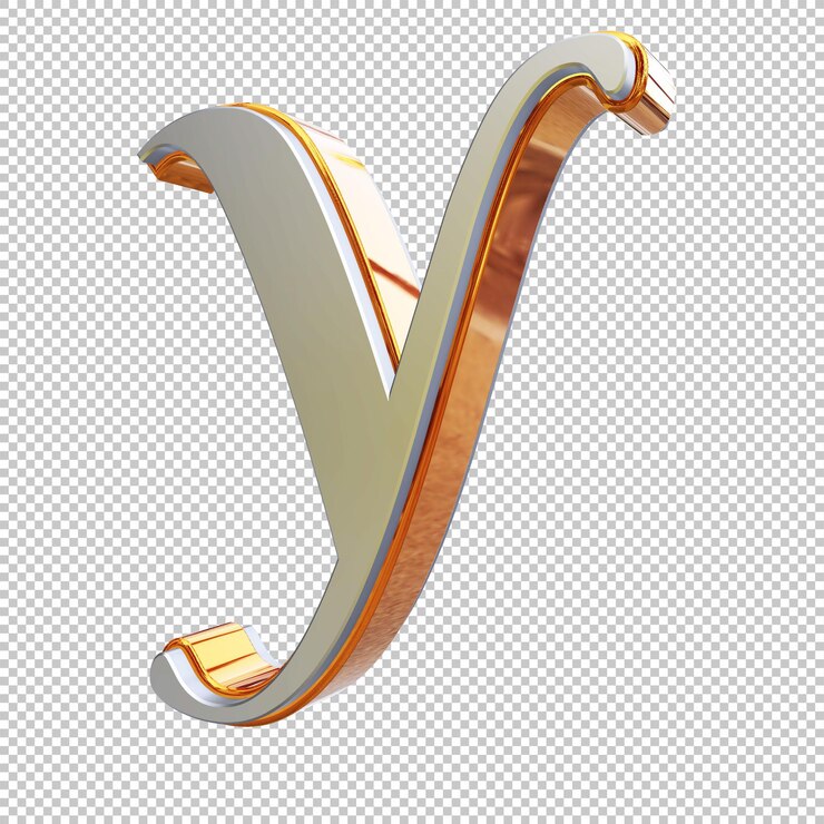 letter y 3d render