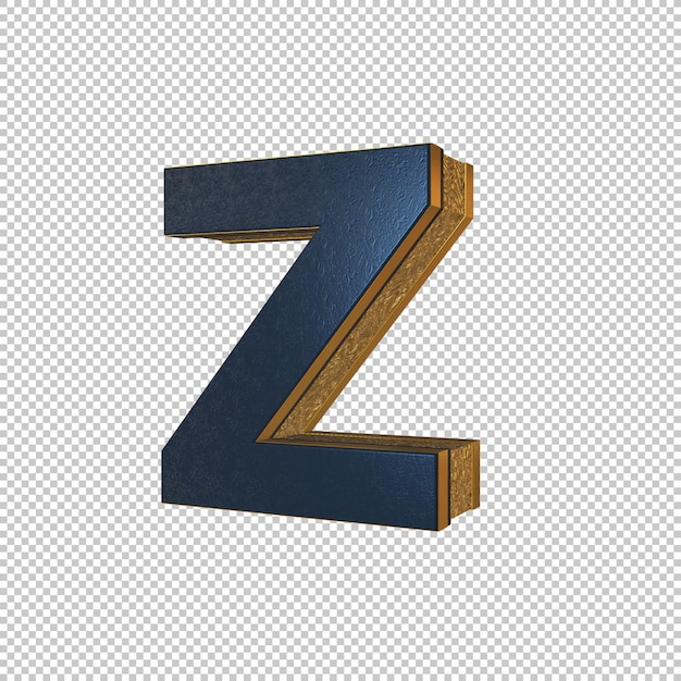 Letter z 3d render