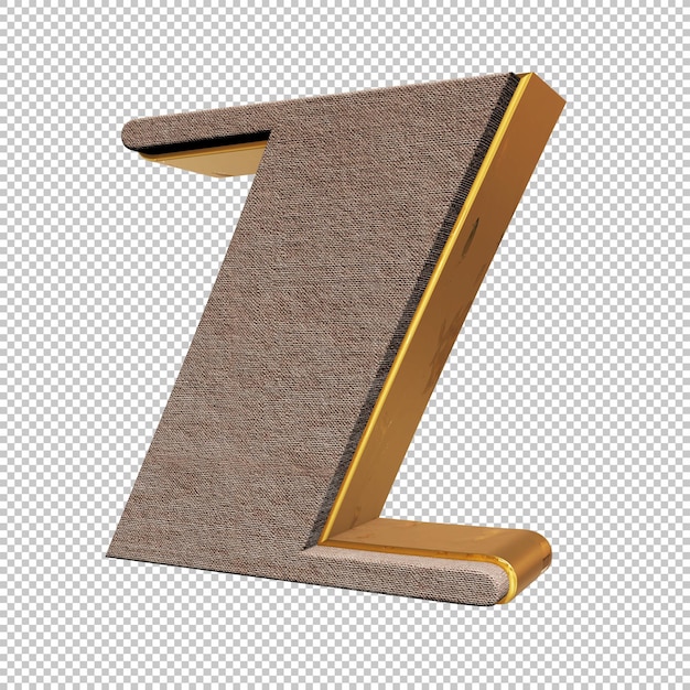 Letter z 3d render