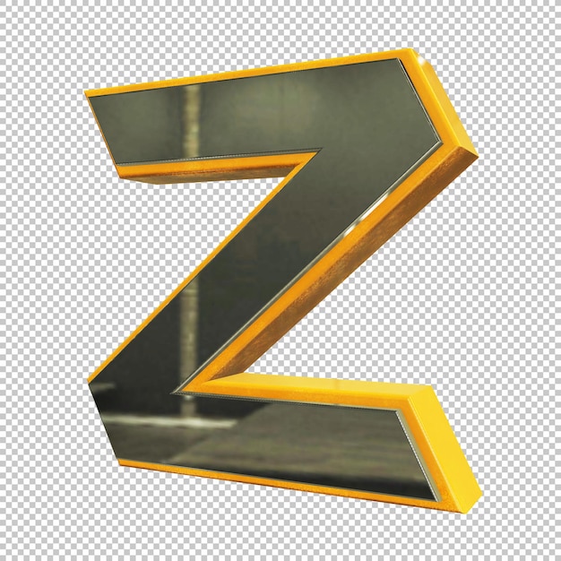 Letter z 3d render