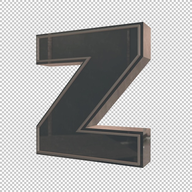 Letter z 3d render