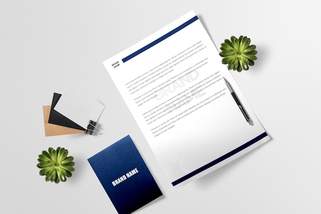 letterhead business card letterhead design PSD