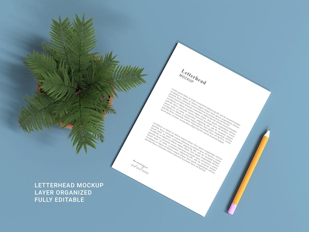 Letterhead mockup design