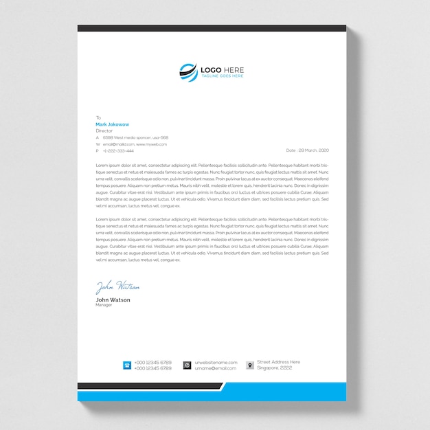 Mockup di carta intestata