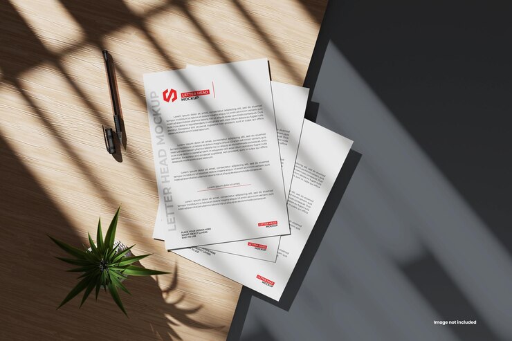 PSD letterhead mockup