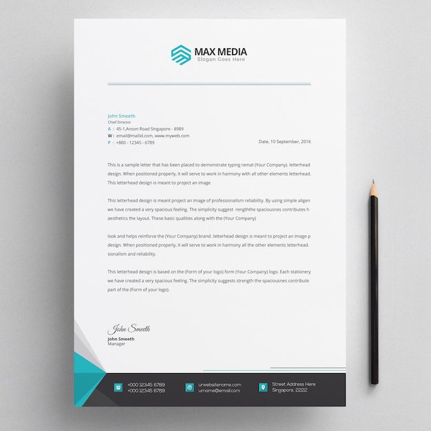 Letterhead template