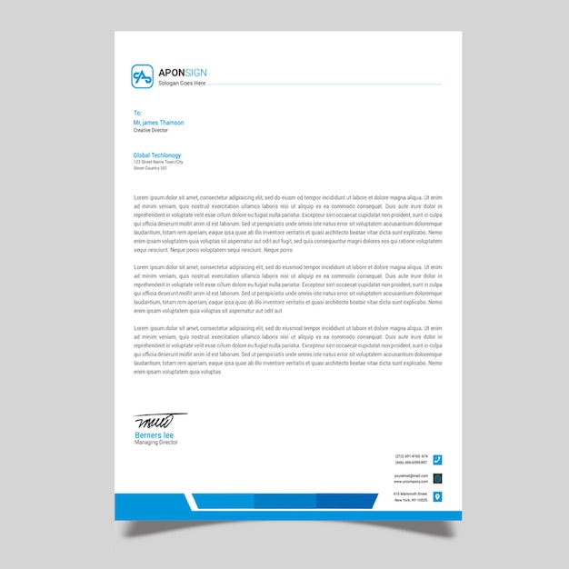 Letterhead template