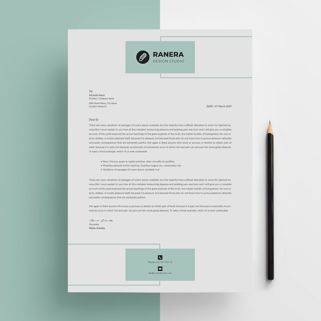 Letterhead template