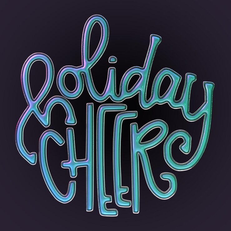 PSD lettering 3d rendering
