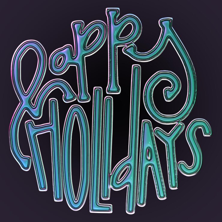 PSD lettering 3d rendering