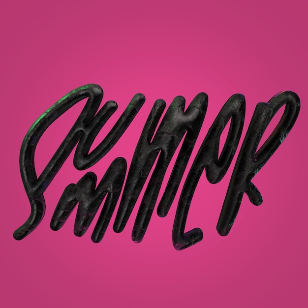 lettering 3d weergave