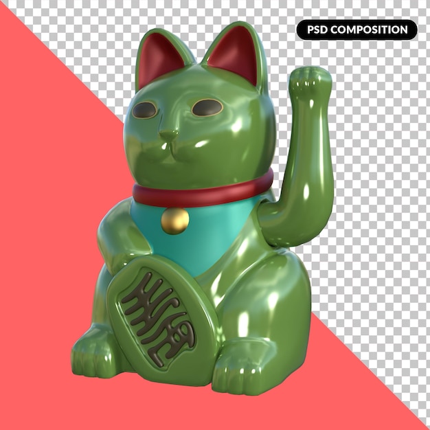 PSD leuk kattenspeelgoed 3d-rendering premium psd