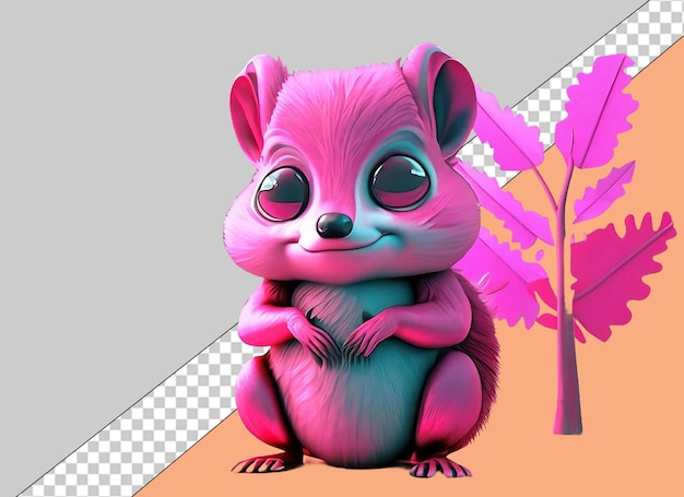 PSD leuke 3d dieren png