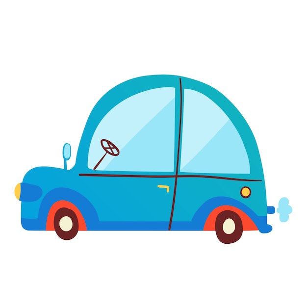 Leuke auto geïsoleerd