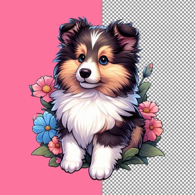 Leuke baby dog vector voor kinderen png