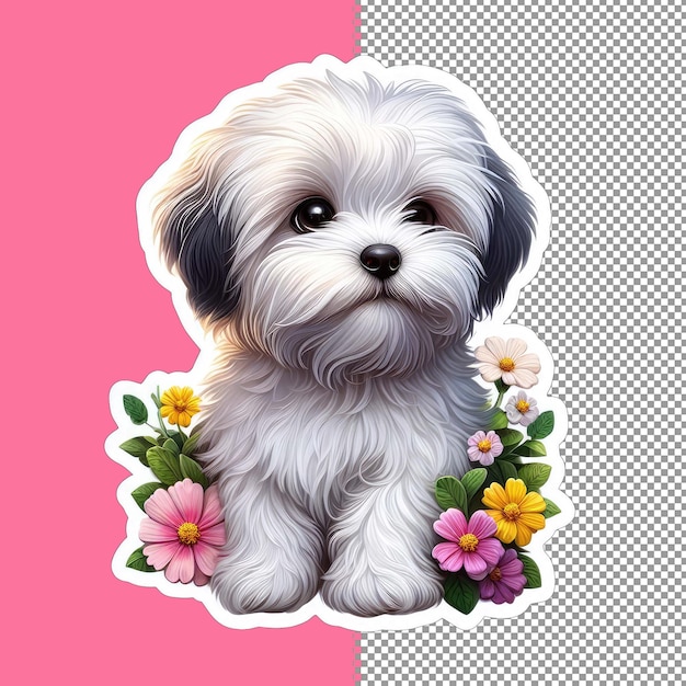 PSD leuke baby dog vector voor kinderen png