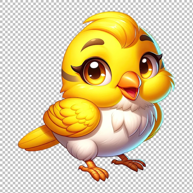 Leuke kanarie vogel clipart vrolijke vogel clipt