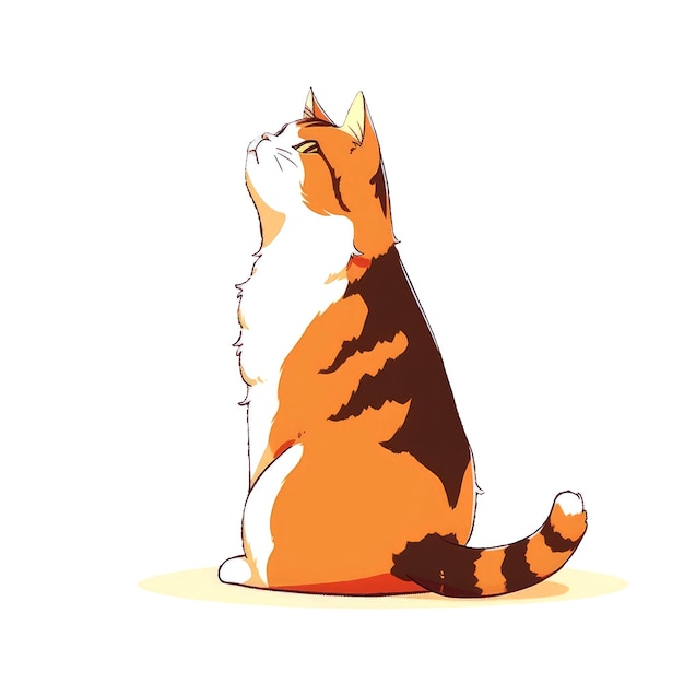 PSD leuke kat vector kunst illustratie ai