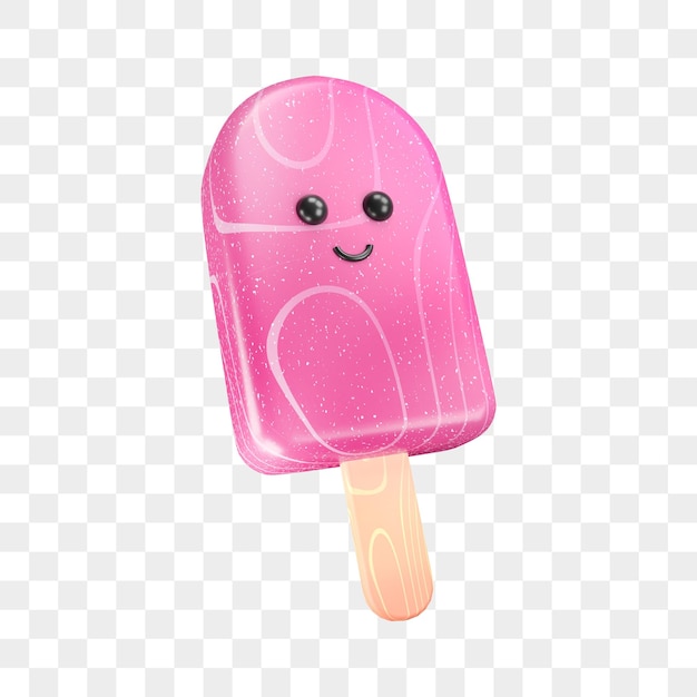 Leuke popsicle karakter 3d render