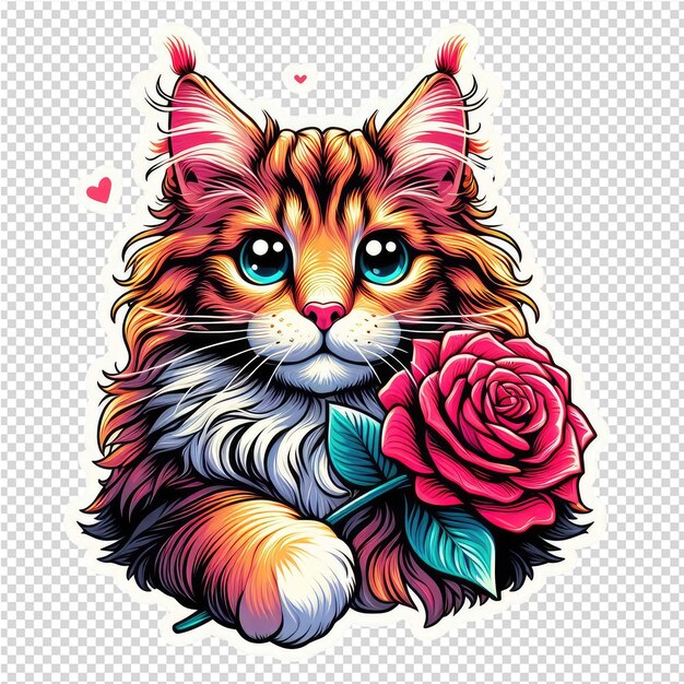 PSD leuke schattige schattige sticker