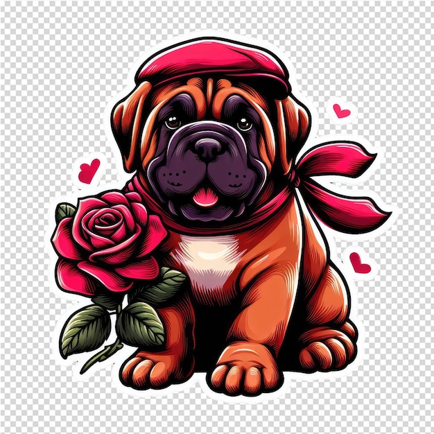 PSD leuke schattige schattige sticker