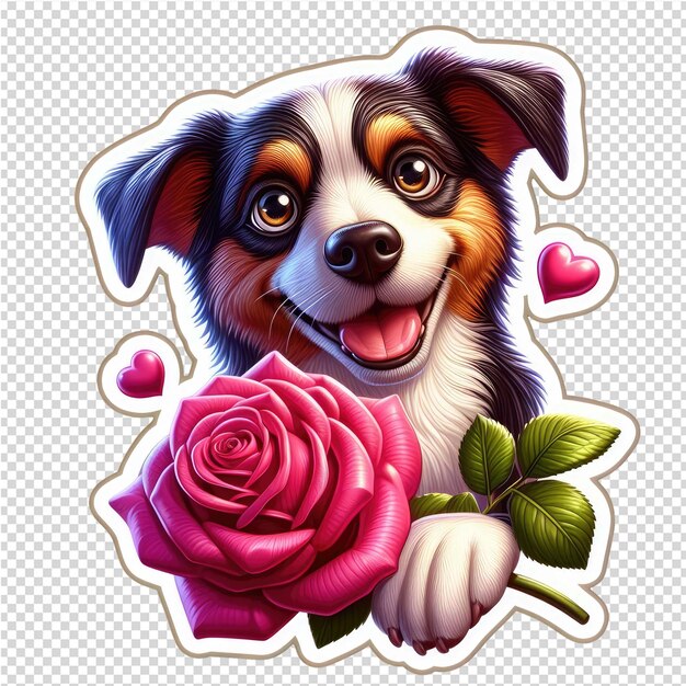 PSD leuke schattige schattige sticker