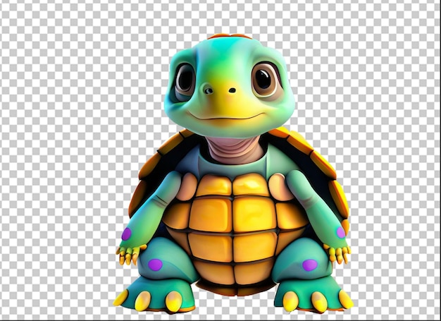 Leuke schildpad geïsoleerde png